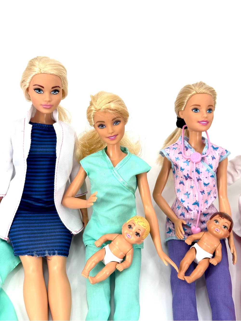 Lot of 8 Career Barbies & Acc. + Babies 60 Pc.+ - Picture 2 of 11